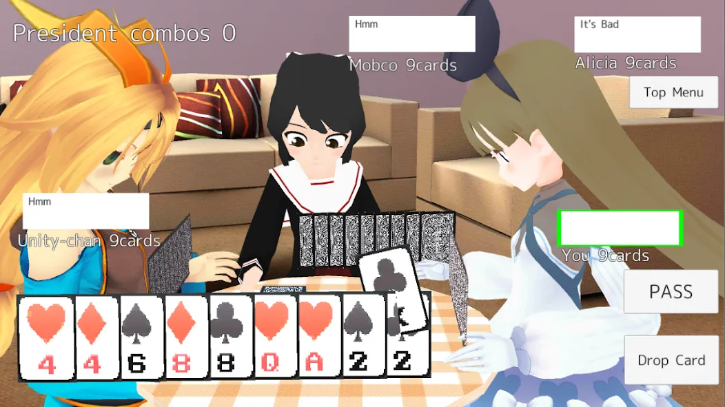 President Card Game (Президент карточная игра) [МОД Все открыто] Screenshot 1
