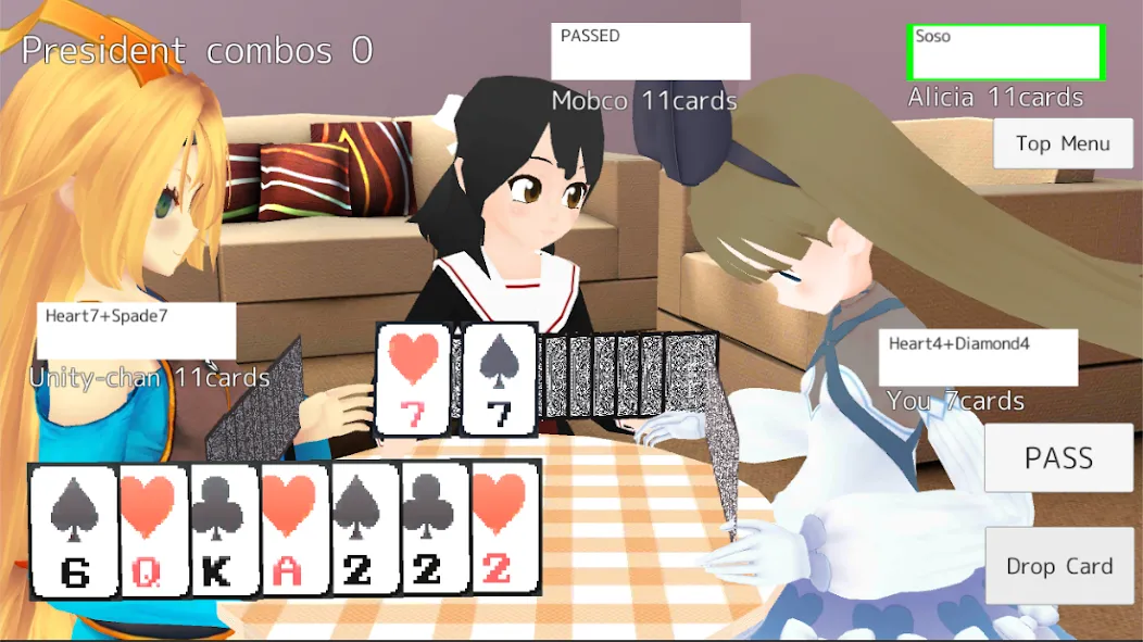 President Card Game (Президент карточная игра) [МОД Все открыто] Screenshot 3