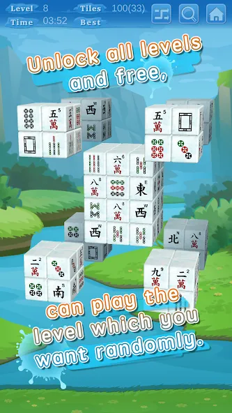 Stacker Mahjong 3D (Стаккер Маджонг 3Д) [МОД Mega Pack] Screenshot 3