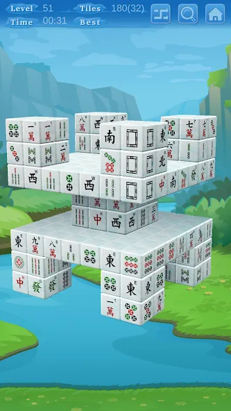 Stacker Mahjong 3D (Стаккер Маджонг 3Д) [МОД Mega Pack] Screenshot 5