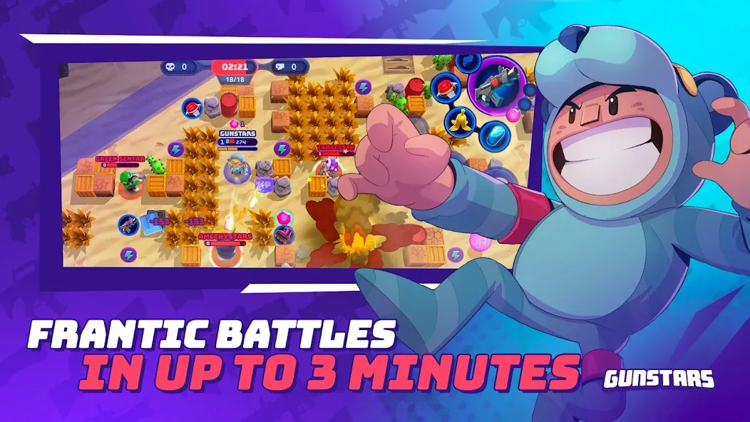 Gunstars - Battle Arena (Ганстарс) [МОД Много монет] Screenshot 2