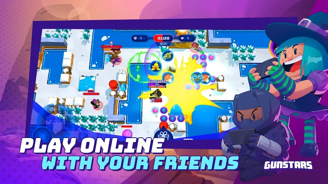 Gunstars - Battle Arena (Ганстарс) [МОД Много монет] Screenshot 3