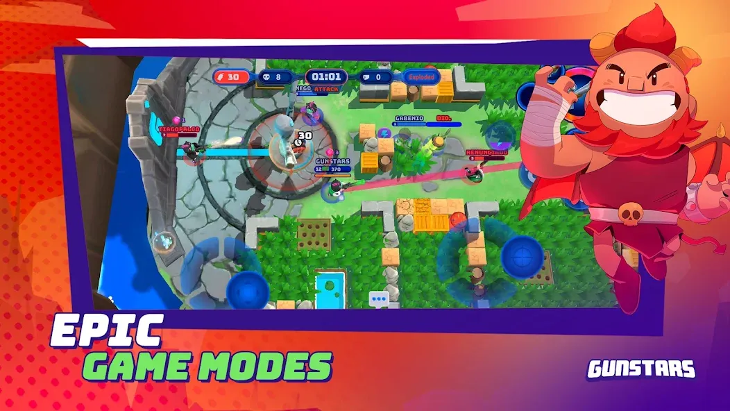 Gunstars - Battle Arena (Ганстарс) [МОД Много монет] Screenshot 4