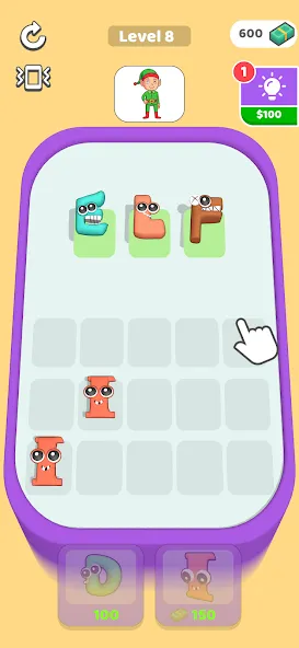 ABC Merge (ЭйБиСи Мердж) [МОД Бесконечные деньги] Screenshot 5