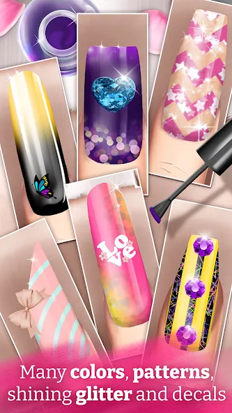 Nail Art Fashion Salon Game [МОД Бесконечные деньги] Screenshot 4