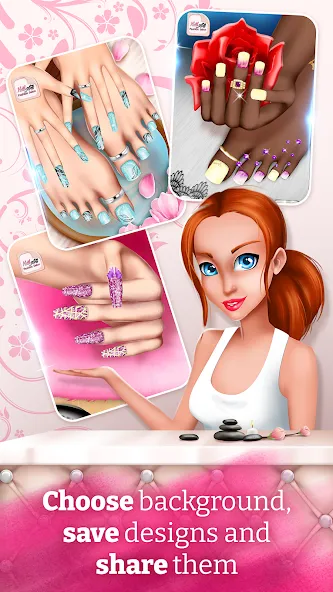 Nail Art Fashion Salon Game [МОД Бесконечные деньги] Screenshot 5