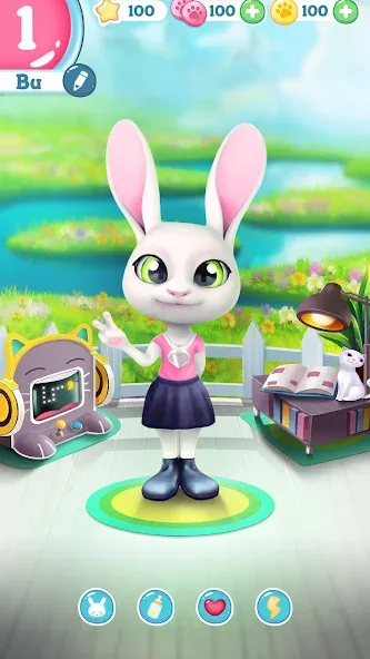 Bu Bunny - Cute pet care game [МОД Много денег] Screenshot 4