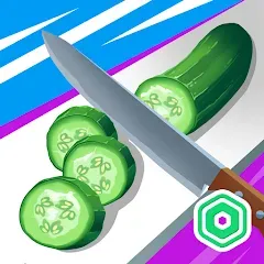 Скачать взломанную Super Slices Robux Roblominer (упер Слайсес Робукс Робломайнер)  [МОД Mega Pack]