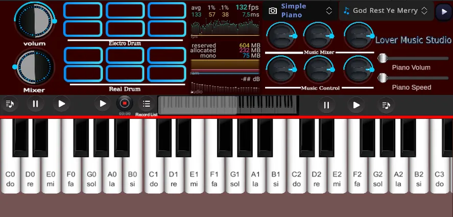 Org Piano:Real Piano Keyboard (Орг Пиано) [МОД Unlimited Money] Screenshot 2