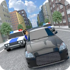 Скачать взломанную Police Car Chase  [МОД Menu]