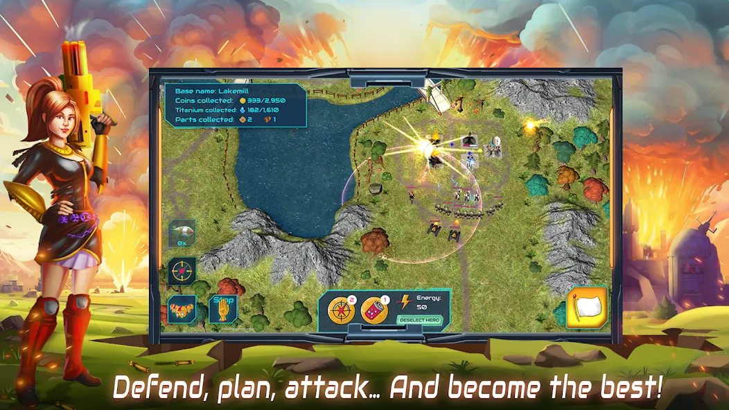 Boulder Base: Defense Strategy (Боулдер Бейс) [МОД Menu] Screenshot 2