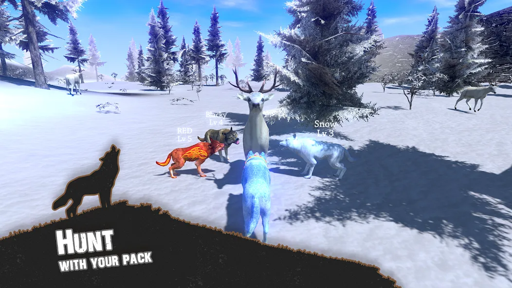 Wolf Simulator - Animal Games [МОД Mega Pack] Screenshot 1
