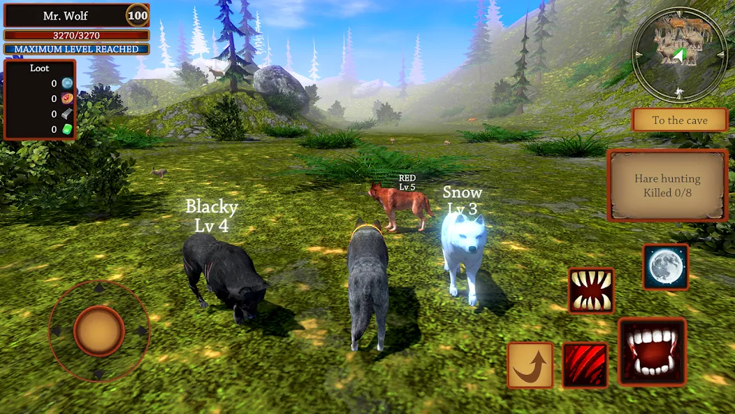 Wolf Simulator - Animal Games [МОД Mega Pack] Screenshot 5