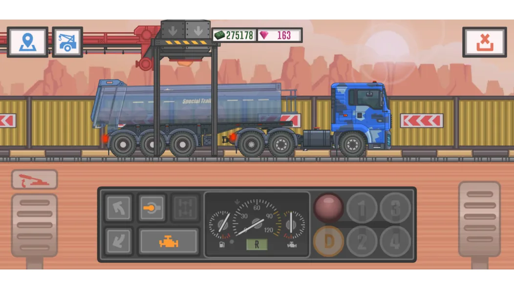 Trucker and Trucks [МОД Бесконечные монеты] Screenshot 2
