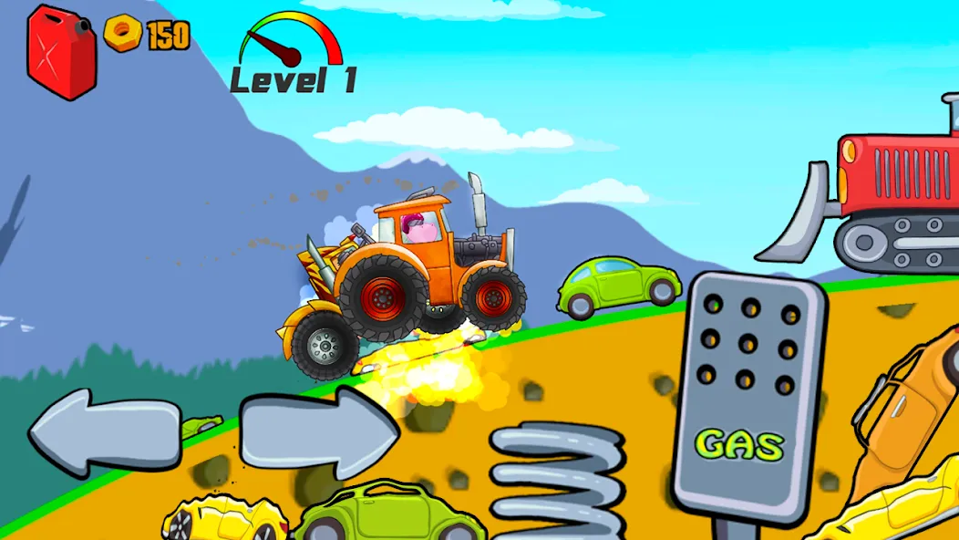 Kids Monster Truck Racing Game [МОД Много монет] Screenshot 3