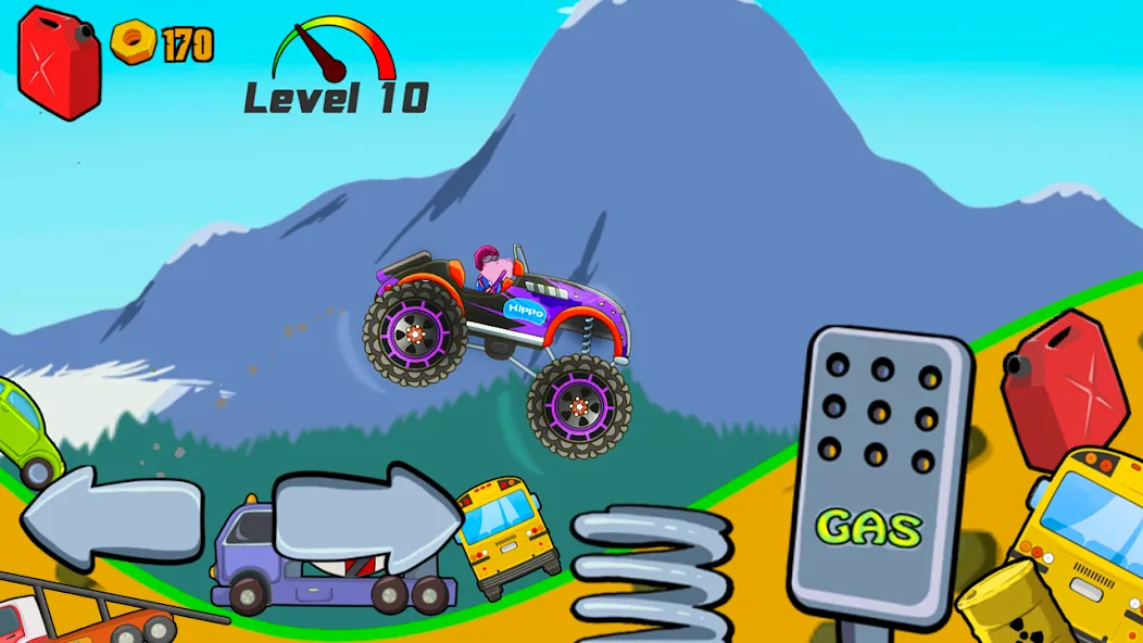 Kids Monster Truck Racing Game [МОД Много монет] Screenshot 4