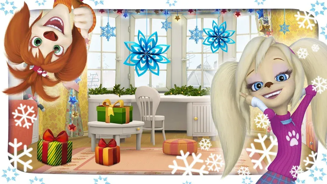 Барбоскины: Вырезаем снежинки [МОД Mega Pack] Screenshot 1