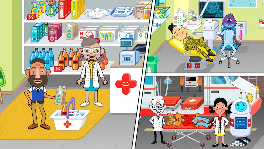 Pepi Hospital: Learn & Care (Пепи Хоспитал) [МОД Бесконечные монеты] Screenshot 3