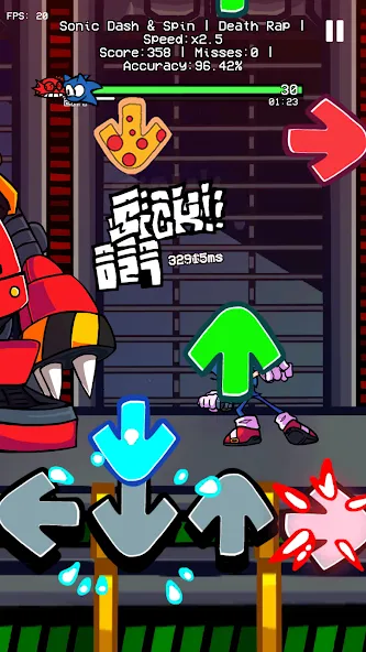 Dashin Spin Rhythm Battle (ФНФ Дэшин Спин Музик Мод) [МОД Бесконечные деньги] Screenshot 1