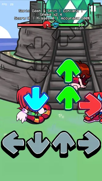 Dashin Spin Rhythm Battle (ФНФ Дэшин Спин Музик Мод) [МОД Бесконечные деньги] Screenshot 4