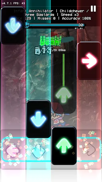 OsuAnime Bling Bang Bang Born (Уии Фанкин Етелед ФНФ Мод) [МОД Много денег] Screenshot 2