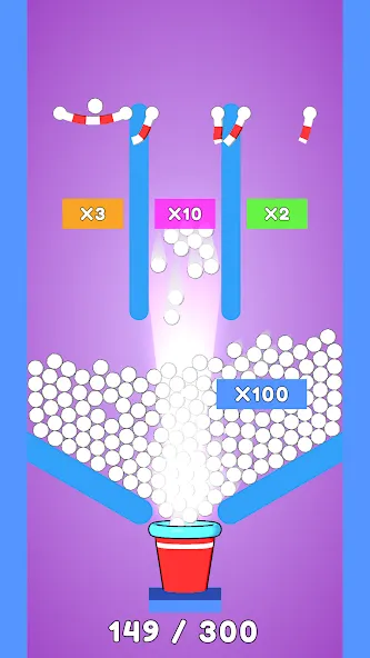 Balls and Ropes: Cut 'n Bounce (Боллс энд Роупс) [МОД Много денег] Screenshot 1