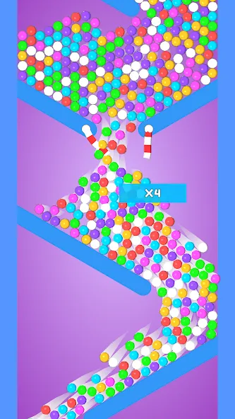 Balls and Ropes: Cut 'n Bounce (Боллс энд Роупс) [МОД Много денег] Screenshot 2