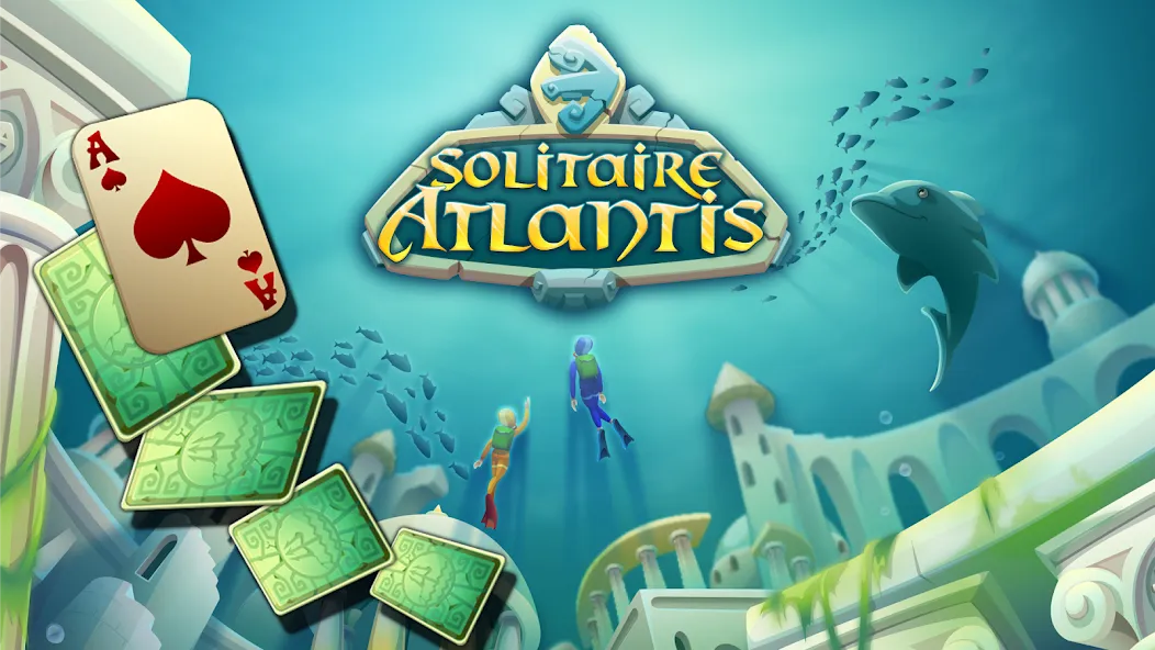 Solitaire Atlantis (олитэр Атлантис) [МОД Unlimited Money] Screenshot 1