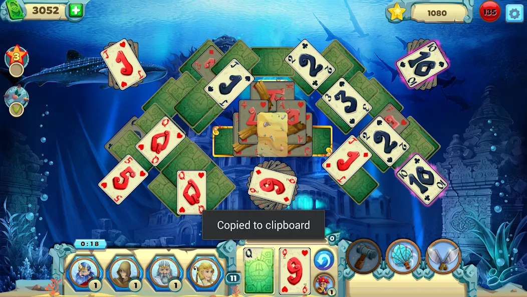 Solitaire Atlantis (олитэр Атлантис) [МОД Unlimited Money] Screenshot 3