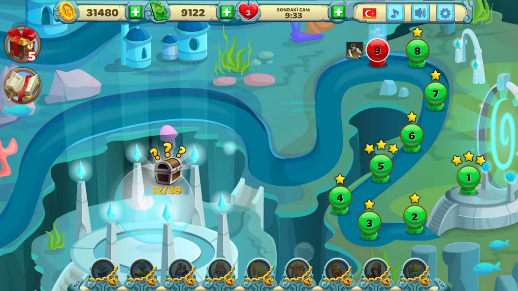 Solitaire Atlantis (олитэр Атлантис) [МОД Unlimited Money] Screenshot 4