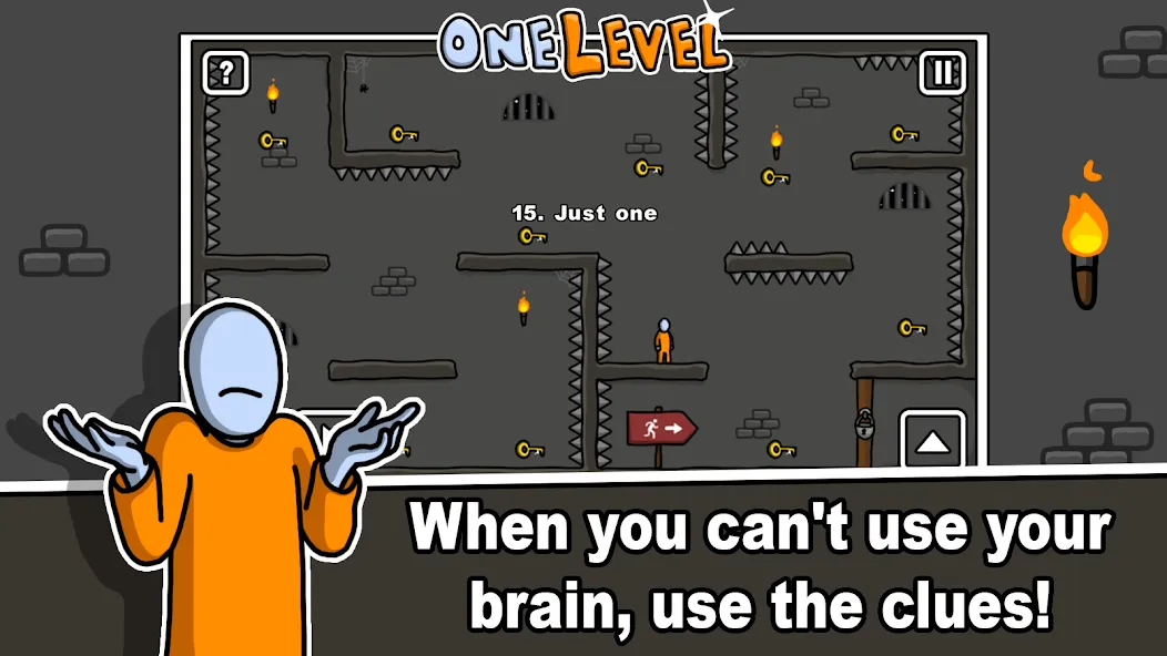One Level: Stickman Jailbreak (Уан Левел) [МОД Много денег] Screenshot 5