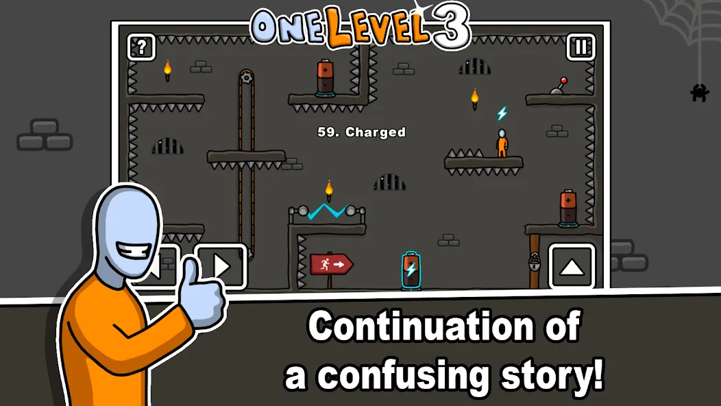 One Level 3 Stickman Jailbreak (Один Уровень 3) [МОД Menu] Screenshot 1