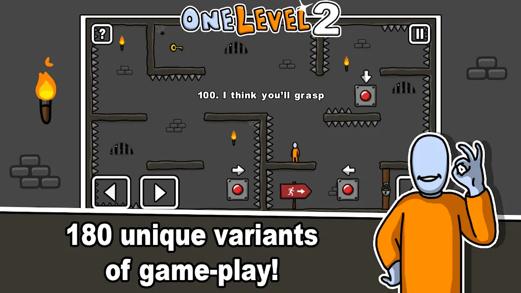 One Level 2 Stickman Jailbreak (Уан Левел 2) [МОД Бесконечные деньги] Screenshot 2