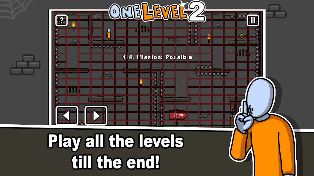 One Level 2 Stickman Jailbreak (Уан Левел 2) [МОД Бесконечные деньги] Screenshot 4