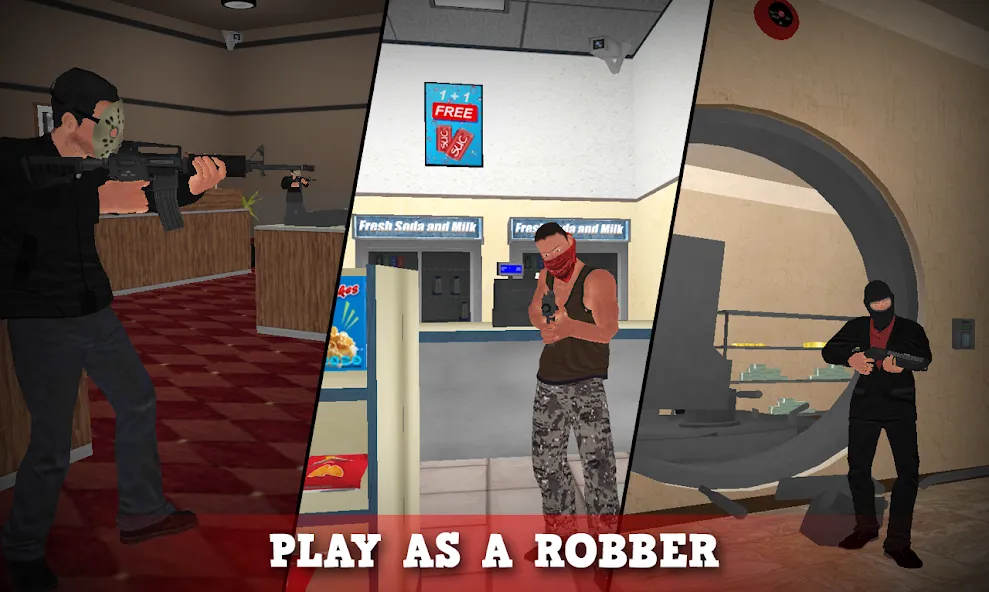 Justice Rivals 3 Cops&Robbers [МОД Menu] Screenshot 2