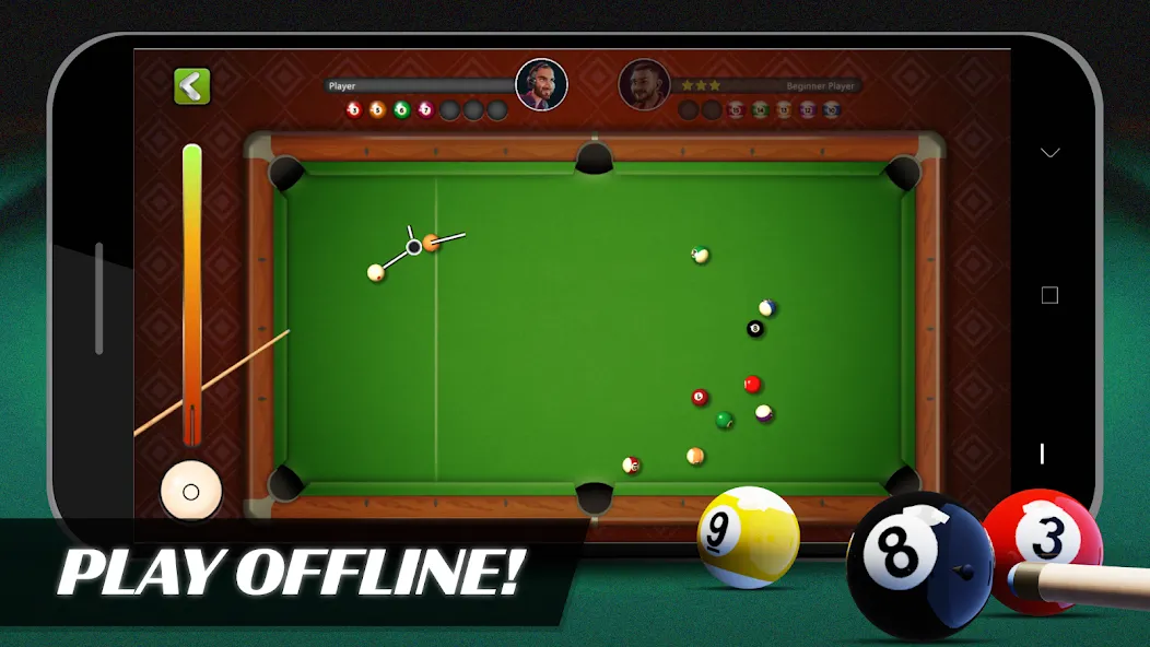 8 Ball Billiards Offline Pool (Балл Бильярд Оффлайн Пул) [МОД Menu] Screenshot 1