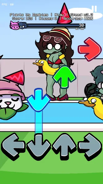 Plants vs Rappers Beat Battles (ФНФ Растения против Рэп Фанкеров мод) [МОД Много монет] Screenshot 1