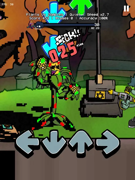 Plants vs Rappers Beat Battles (ФНФ Растения против Рэп Фанкеров мод) [МОД Много монет] Screenshot 5