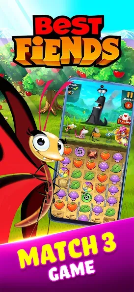 Best Fiends - Match 3 Puzzles (Бест Фиендс) [МОД Mega Pack] Screenshot 1