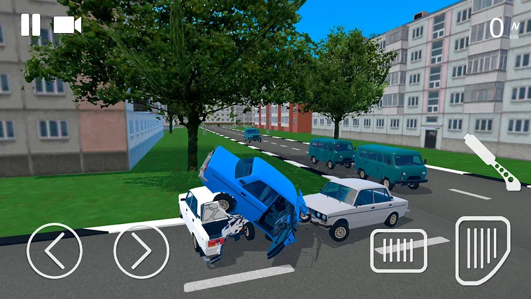 Russian Car Crash Simulator (Рашн Кар Краш Симулятор) [МОД Бесконечные деньги] Screenshot 2