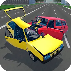Скачать взломанную Russian Car Crash Simulator (Рашн Кар Краш Симулятор)  [МОД Бесконечные деньги]