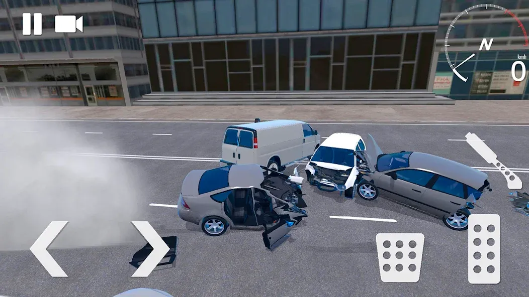 Traffic Crashes Car Crash (Трафик Краш Кар Краш) [МОД Бесконечные монеты] Screenshot 1