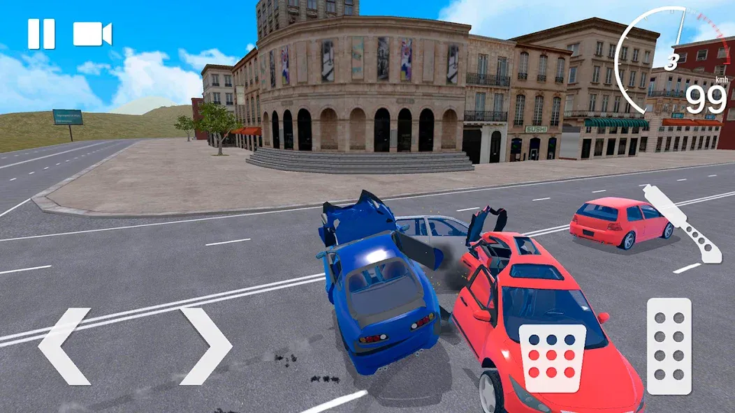 Traffic Crashes Car Crash (Трафик Краш Кар Краш) [МОД Бесконечные монеты] Screenshot 4