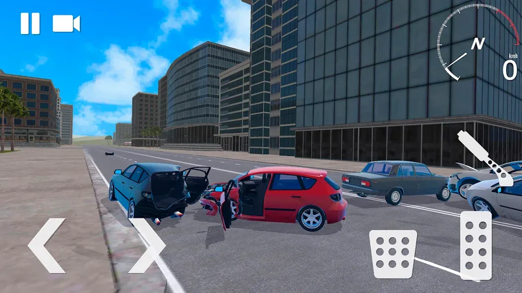 Traffic Crashes Car Crash (Трафик Краш Кар Краш) [МОД Бесконечные монеты] Screenshot 5