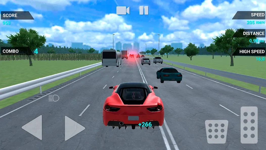 Traffic Racer Speeding Highway (Трафик Рейсер Скоростная Шоссе) [МОД Бесконечные деньги] Screenshot 2