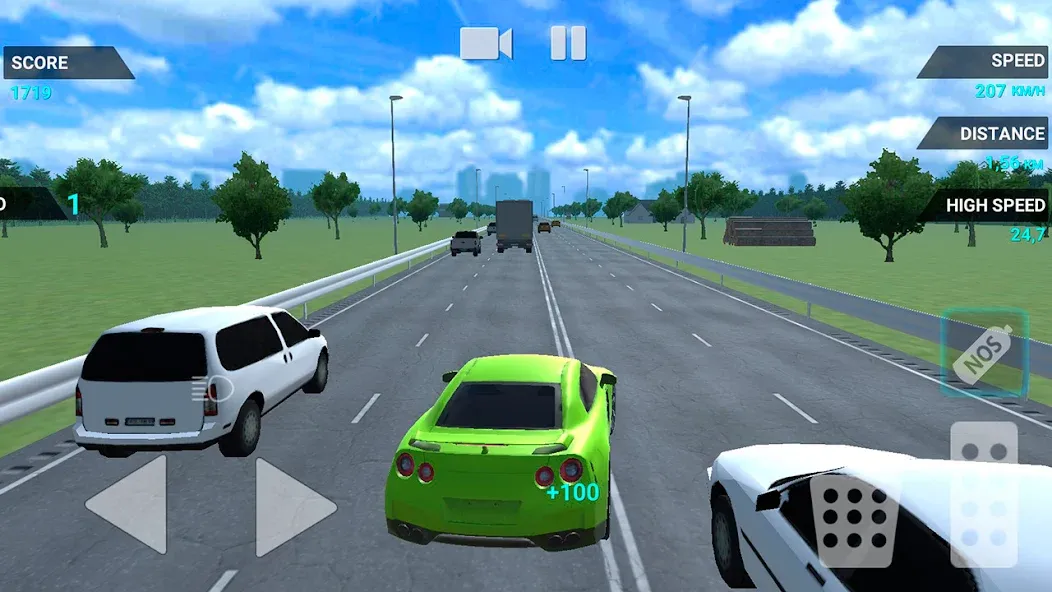 Traffic Racer Speeding Highway (Трафик Рейсер Скоростная Шоссе) [МОД Бесконечные деньги] Screenshot 3