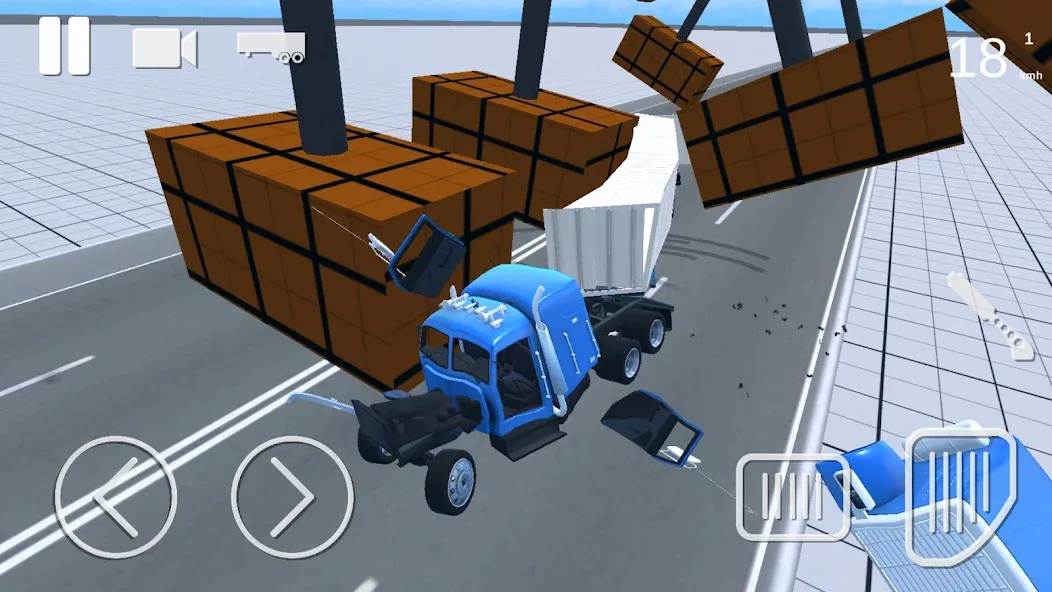 Truck Crash Simulator Accident (Симулятор ДТП с грузовиком) [МОД Много денег] Screenshot 3