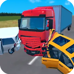 Скачать взлом Truck Crash Simulator Accident (Симулятор ДТП с грузовиком)  [МОД Много денег]