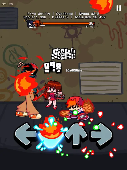 Music Battle Fire Fight Whitty (Бит Огонь Бой Мод Витти) [МОД Unlocked] Screenshot 5