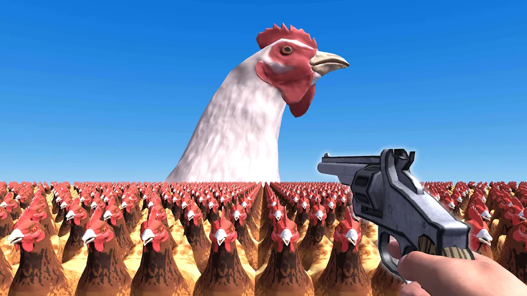 Cluck Shot: Chicken War FPS (Клак Шот) [МОД Unlimited Money] Screenshot 1